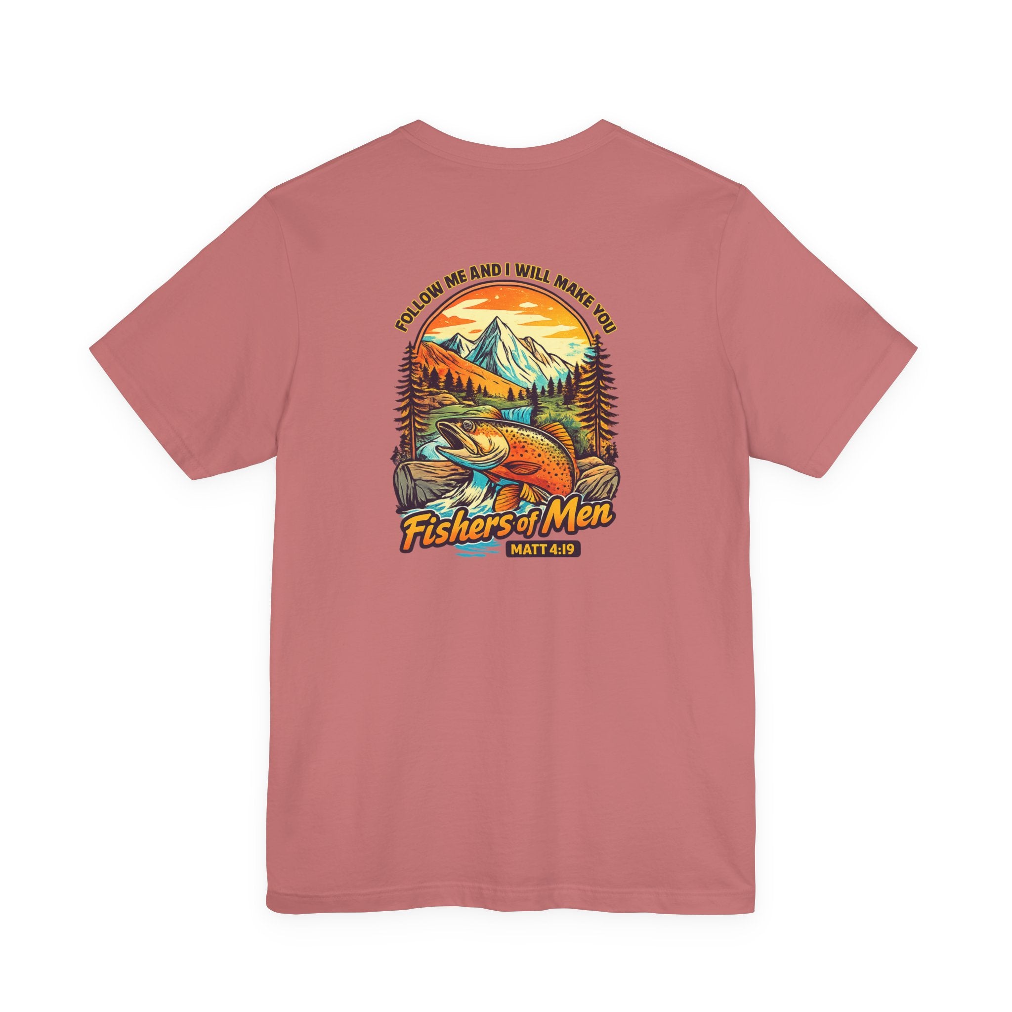 Fishing Crew Vintage Sunset Tee — "Captain's Catch" Graphic T-Shirt