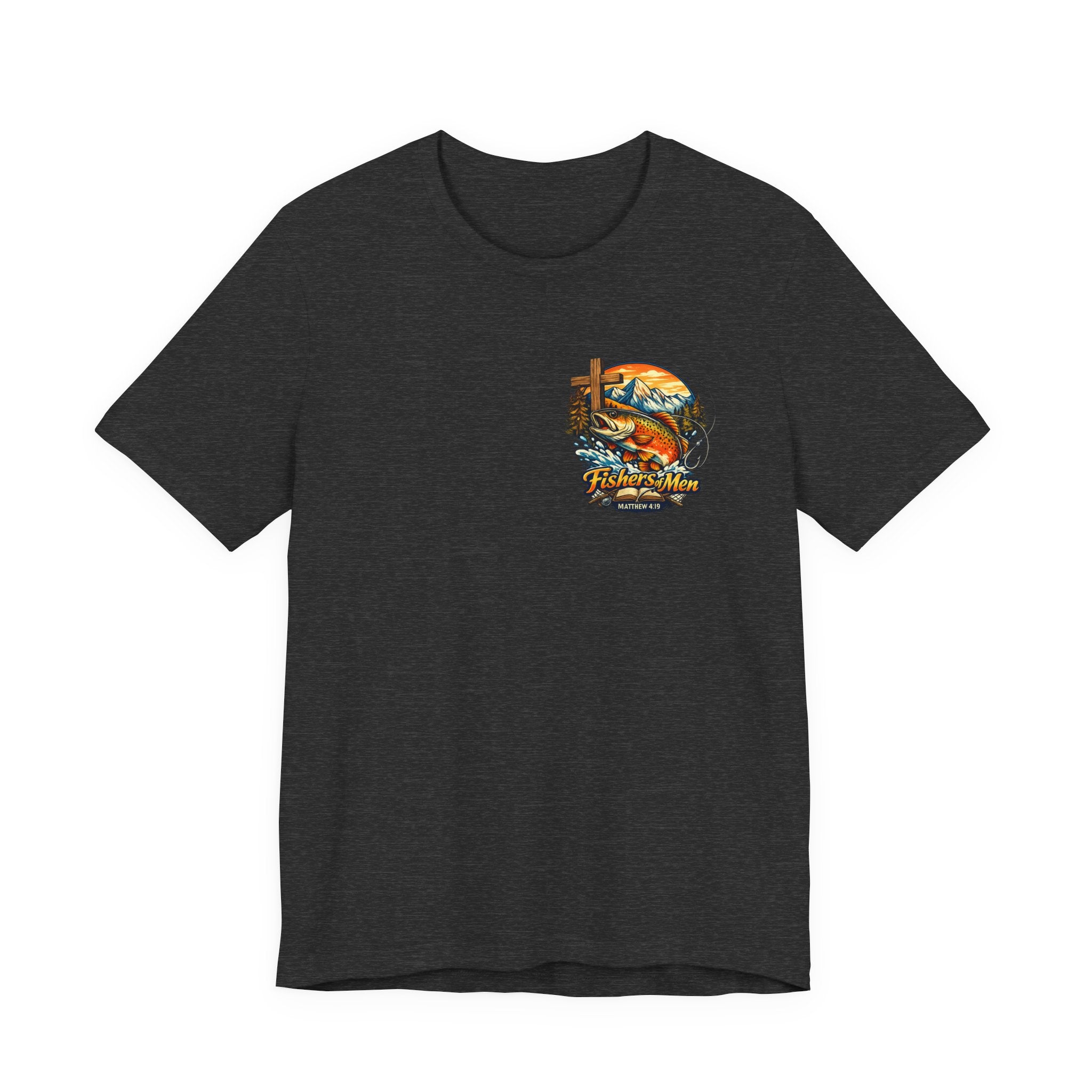 Fishing Crew Vintage Sunset Tee — "Captain's Catch" Graphic T-Shirt