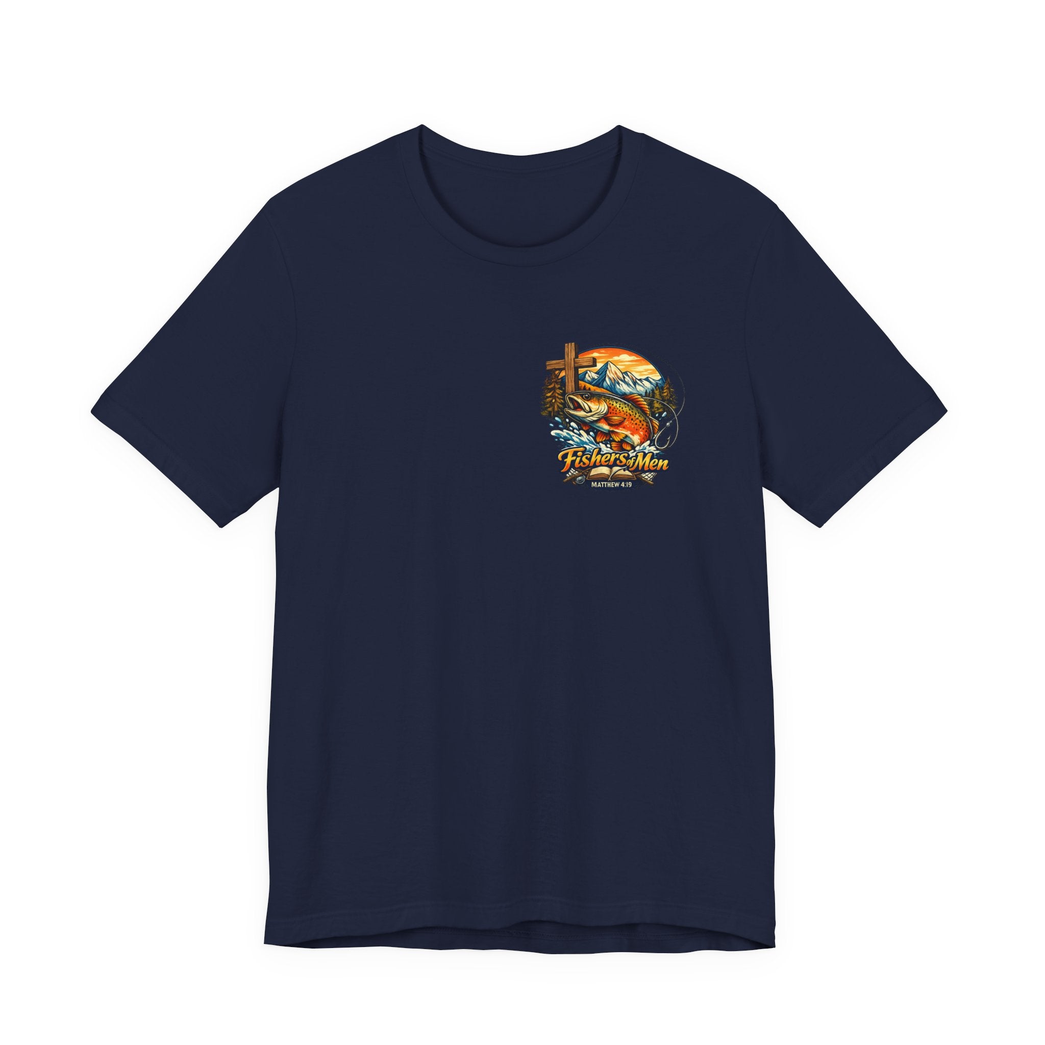 Fishing Crew Vintage Sunset Tee — "Captain's Catch" Graphic T-Shirt