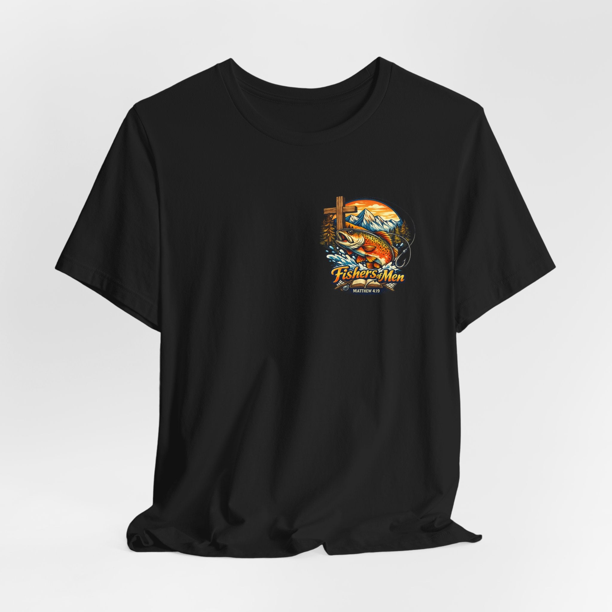 Fishing Crew Vintage Sunset Tee — "Captain's Catch" Graphic T-Shirt