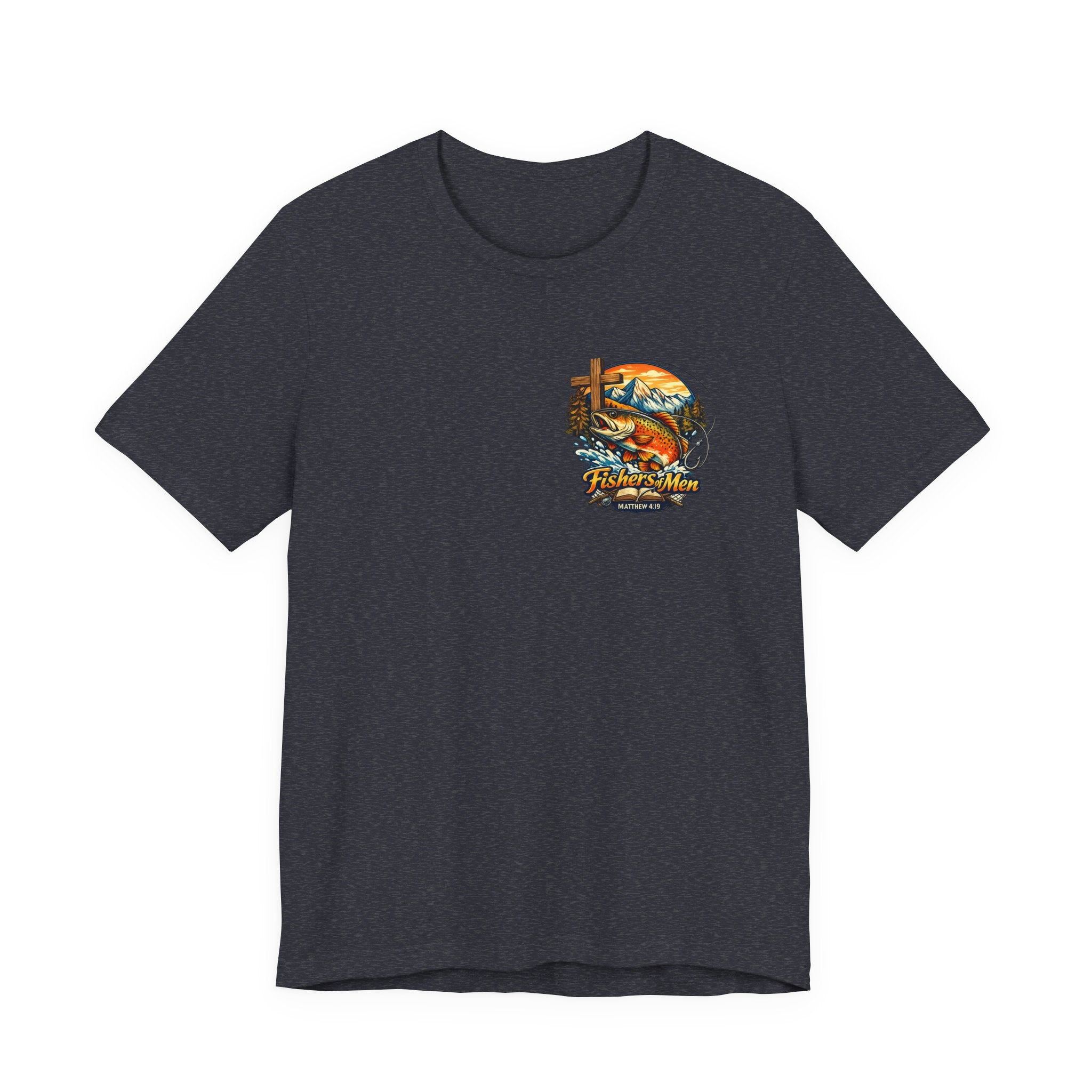 Fishing Crew Vintage Sunset Tee — "Captain's Catch" Graphic T-Shirt