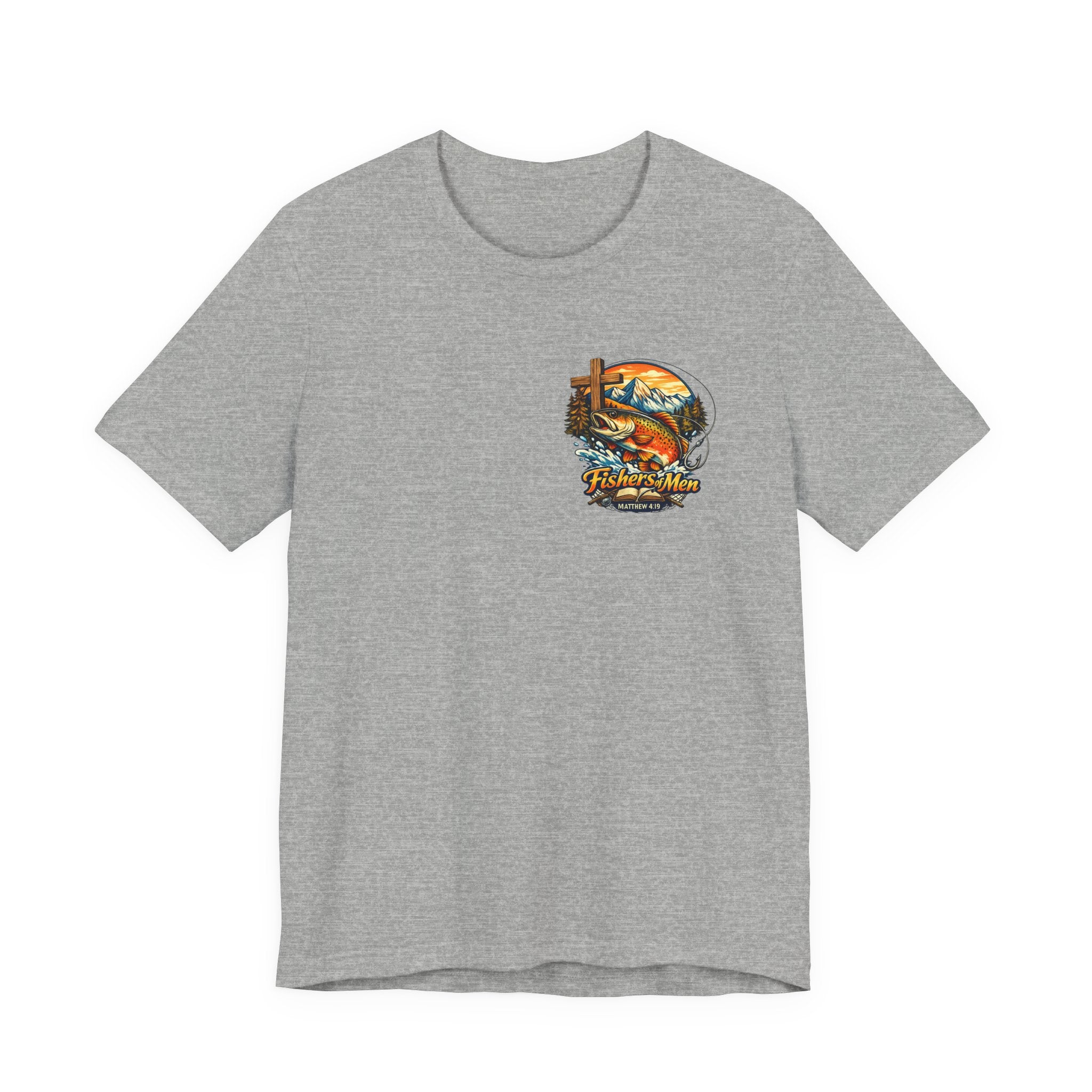 Fishing Crew Vintage Sunset Tee — "Captain's Catch" Graphic T-Shirt